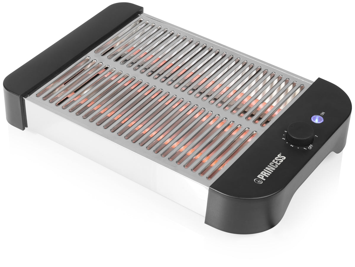 TOST. PRINCESS 142339 PLANO 3 TUBOS NEGRO 900W