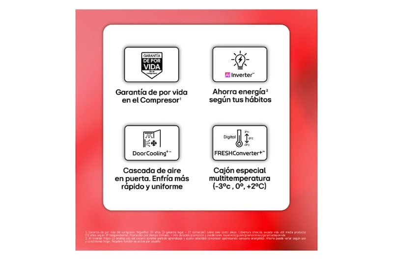 Frigorífico combi LG GBBSJ2CCPY – detalle interior