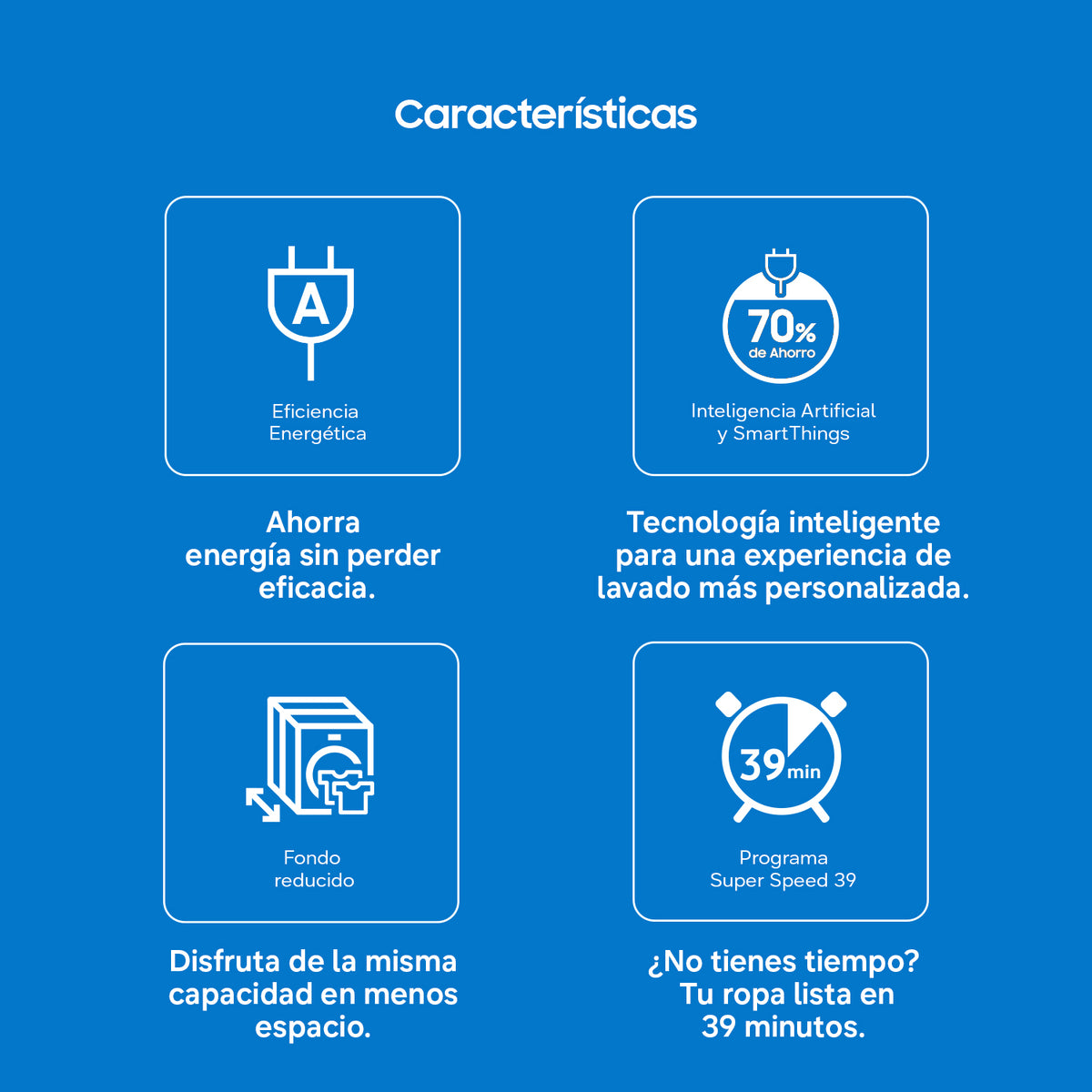 Samsung WW80FG5L32AE/EC – características generales