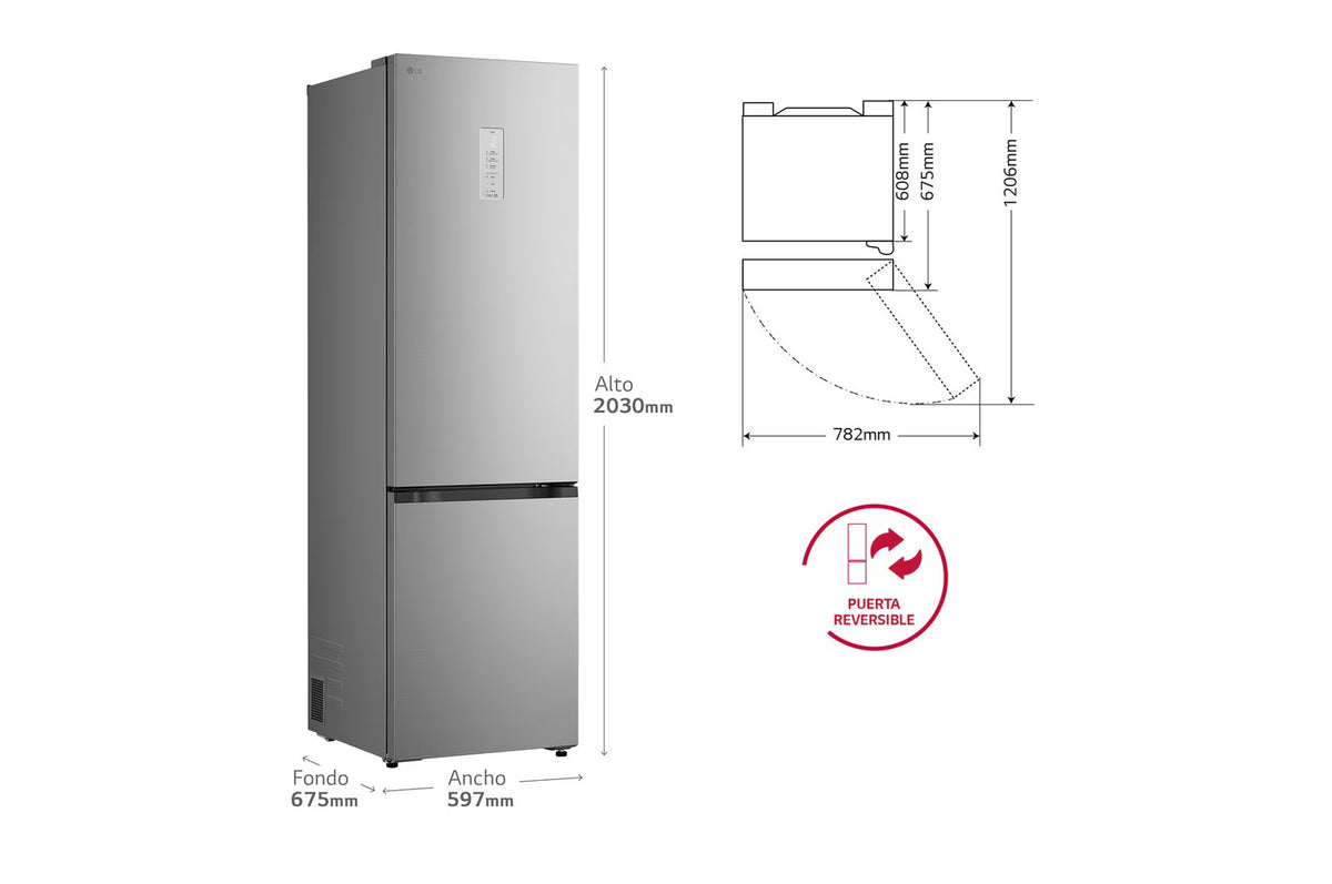Frigorífico combi LG GBBS525APY – características y tecnología