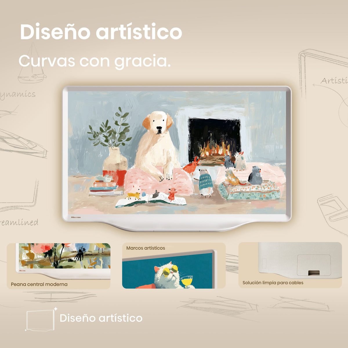 TV HISENSE 32" 32S5Q FHD QLED SMART TV DECO