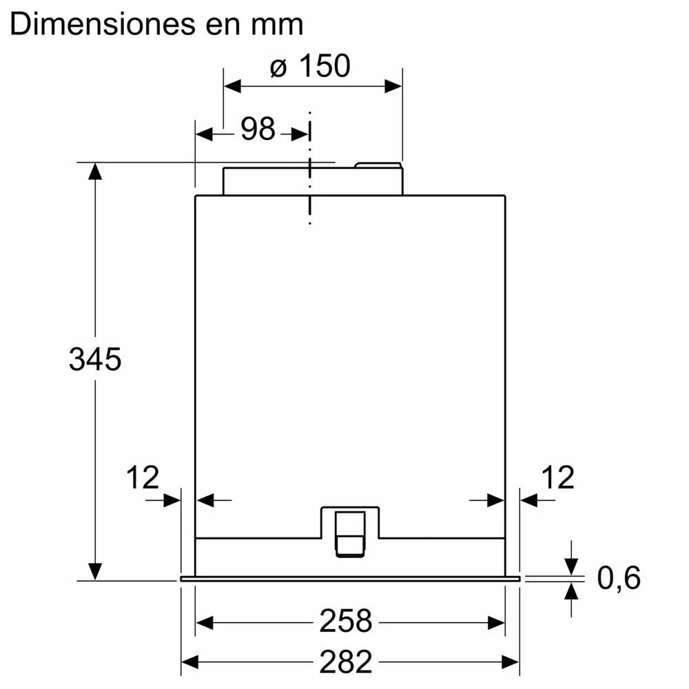 CAMP. BOSCH DLN88PC60 86CM 595M3H NEGRO INT