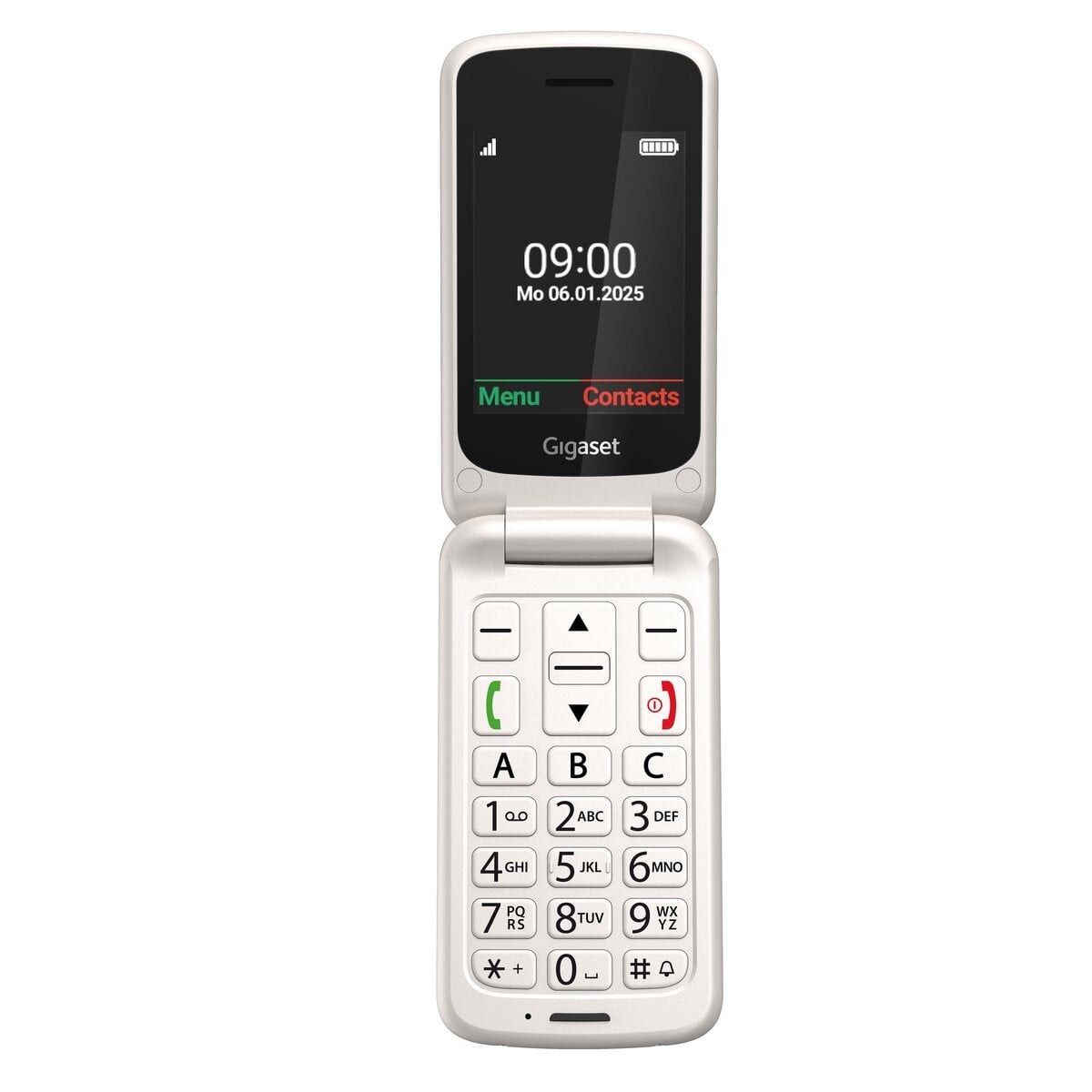 SENIORPHONE GIGASET GL595 2,8" PEARL WHITE