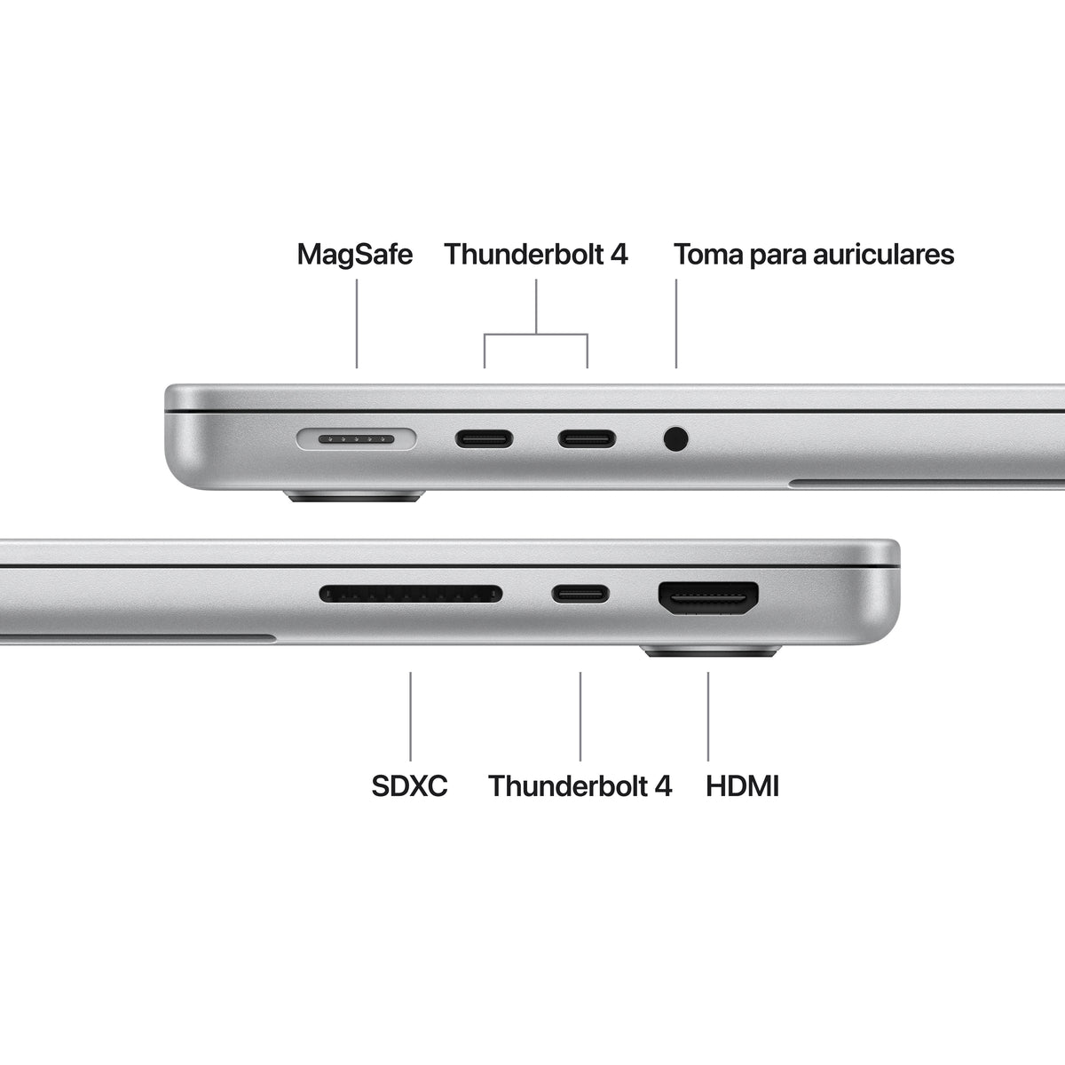 PORTATIL APPLE MACBOOK PRO M5 16GB/1TB 14" PLATA
