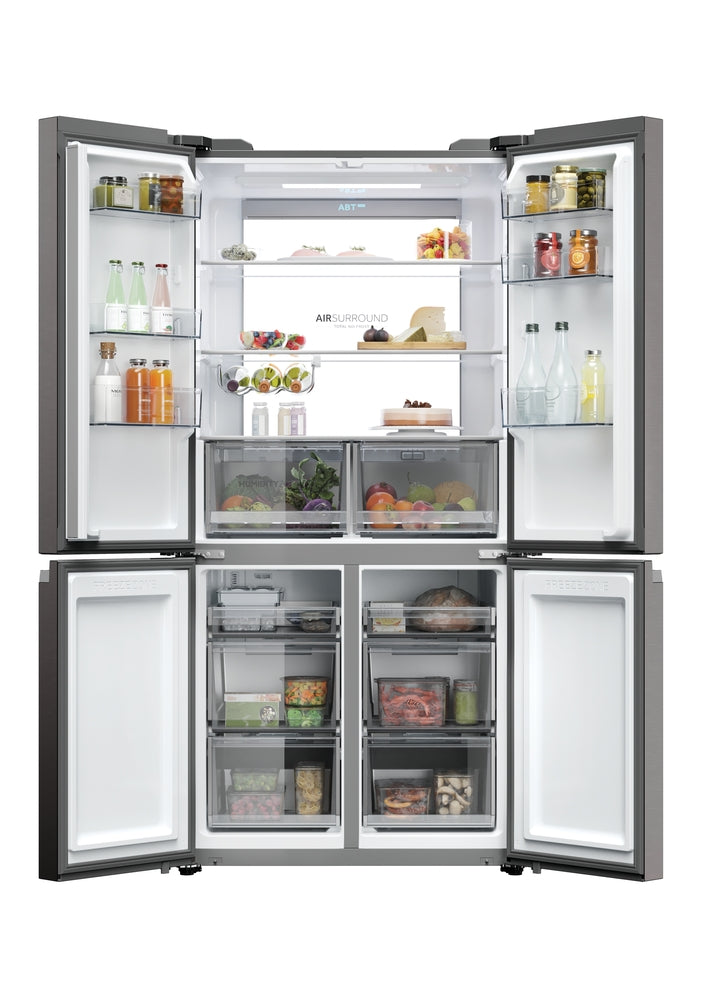 FRI. HAIER HCR79F19CNMD 191x91 4P NF DARK INOX DSP