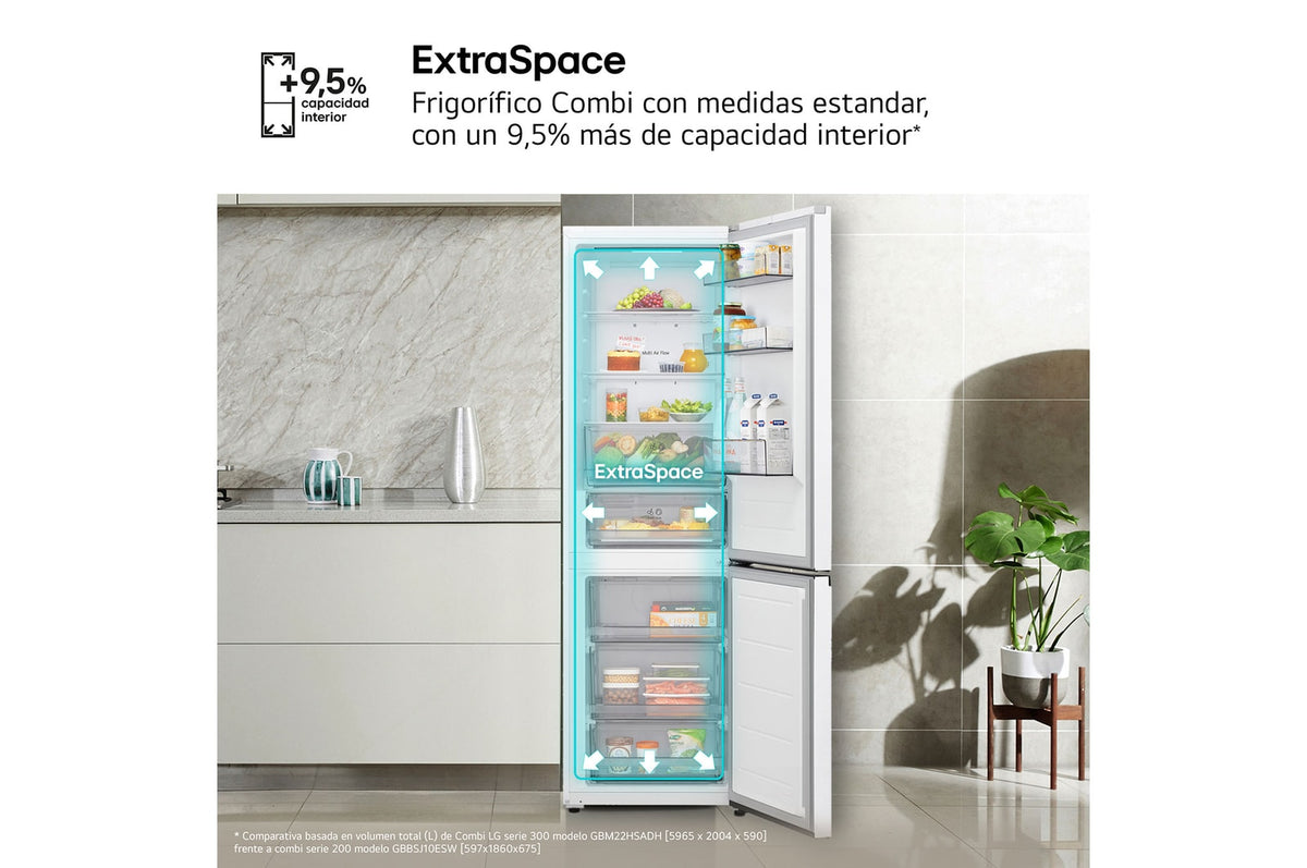 Frigorífico combi LG GBBSJ10ESW, fotografía complementaria de la galería 4