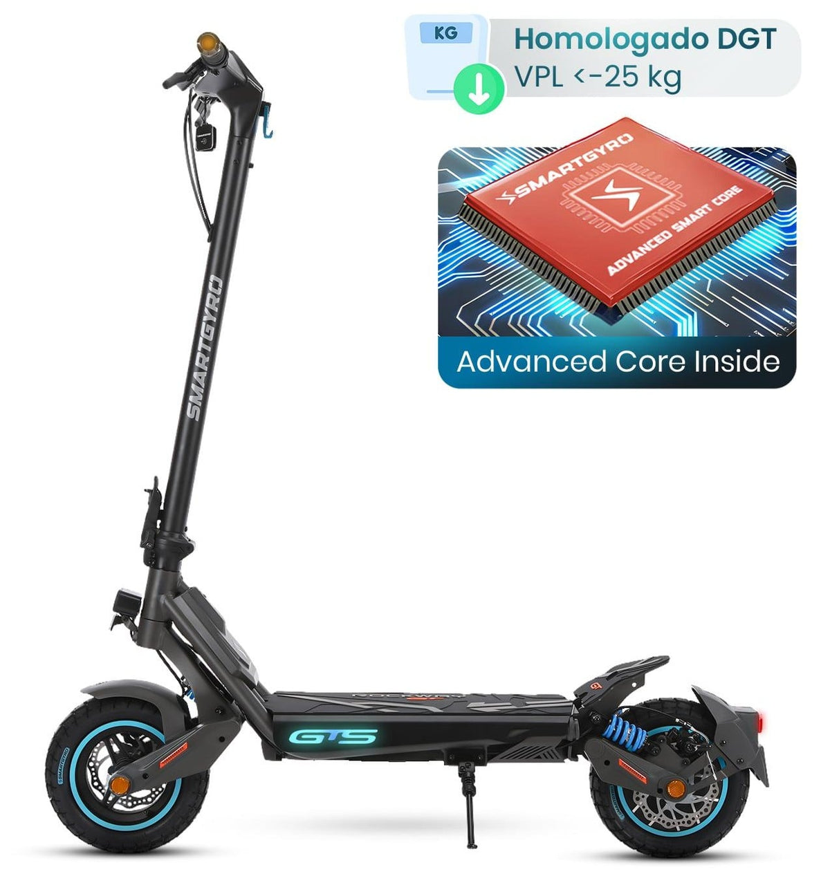 PATIN ELECTRICO SMARTGYRO ROCKWAY GTS 10" 1000W
