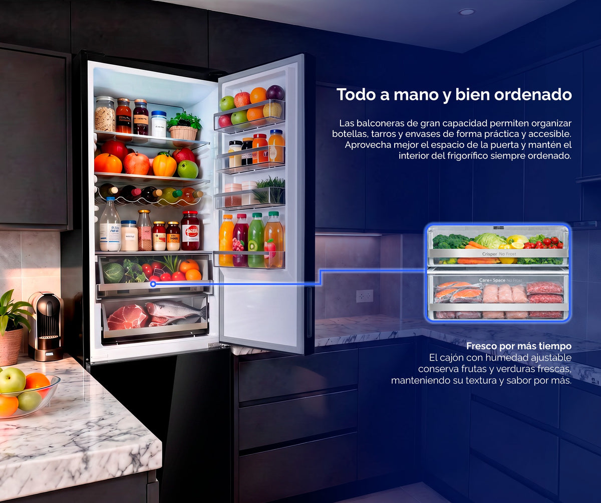 Detalle de organización y accesibilidad del interior Artica COOLTECH200CNG