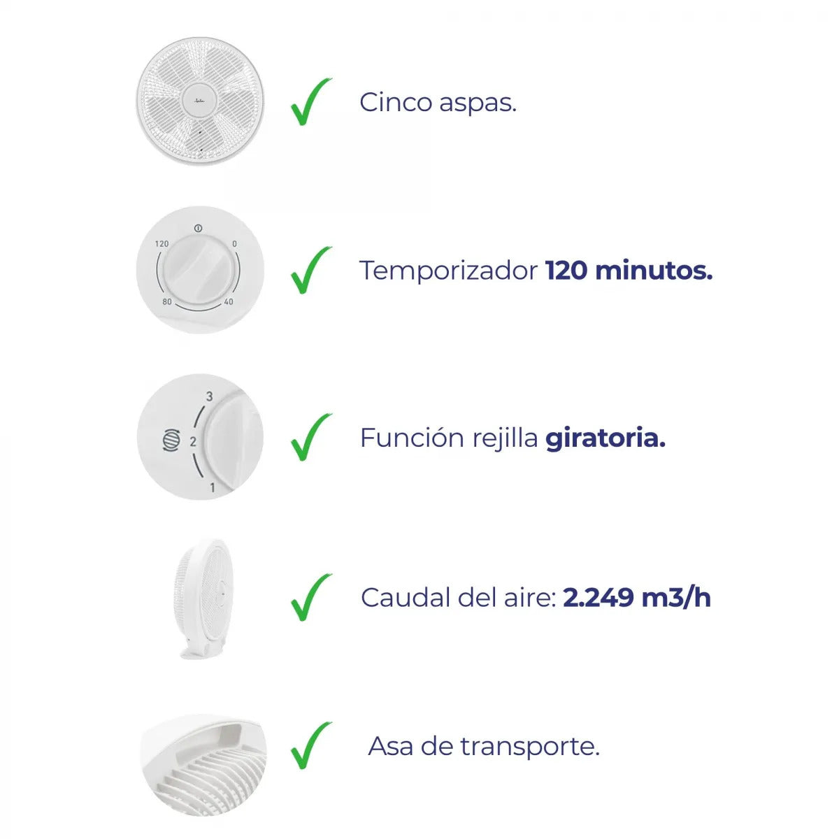 VENTILADOR BOX JATA JVVS3115 40W 3V 40CM BLANCO