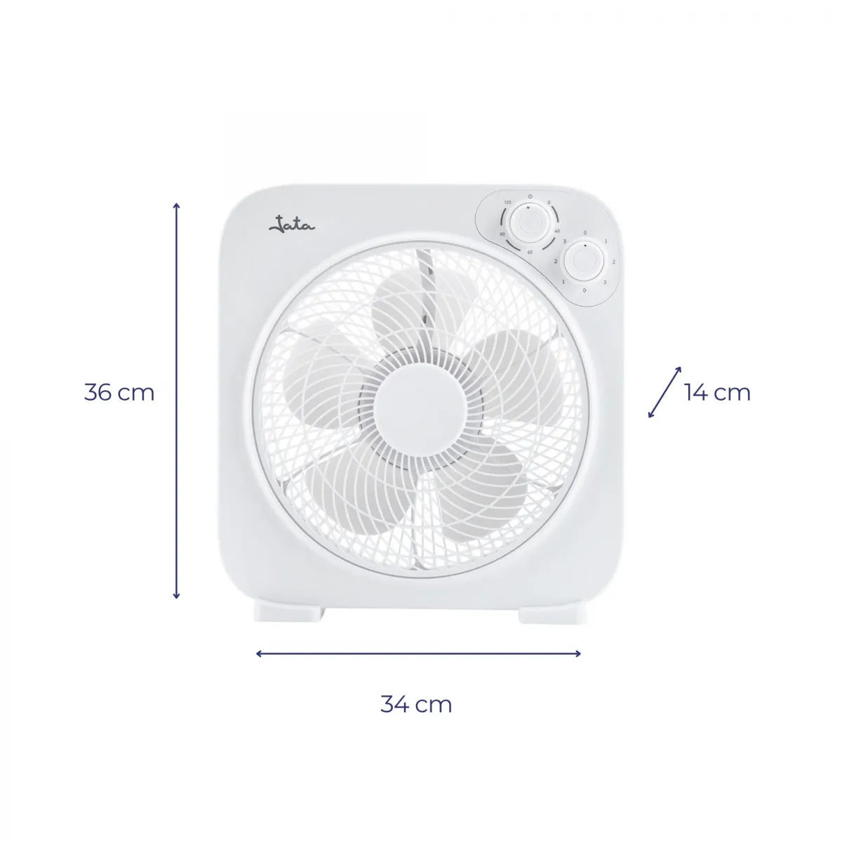 VENTILADOR BOX JATA JVVS3116 45W 3V 34X36CM BLANCO
