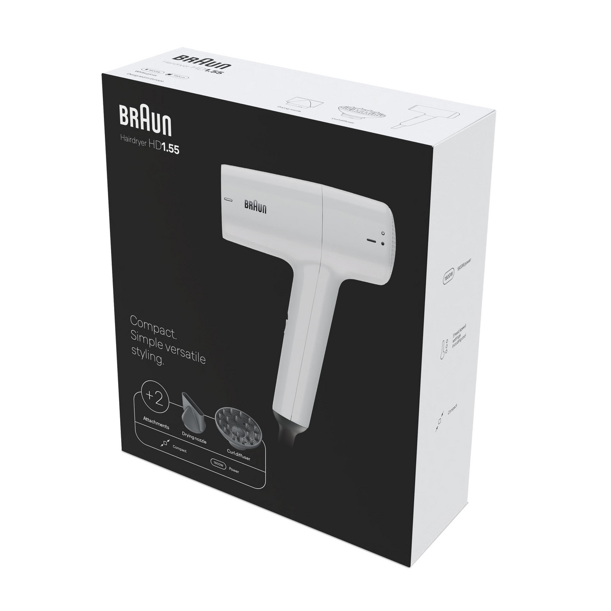 SECADOR BRAUN BRHD155E 1800W DIFUSOR