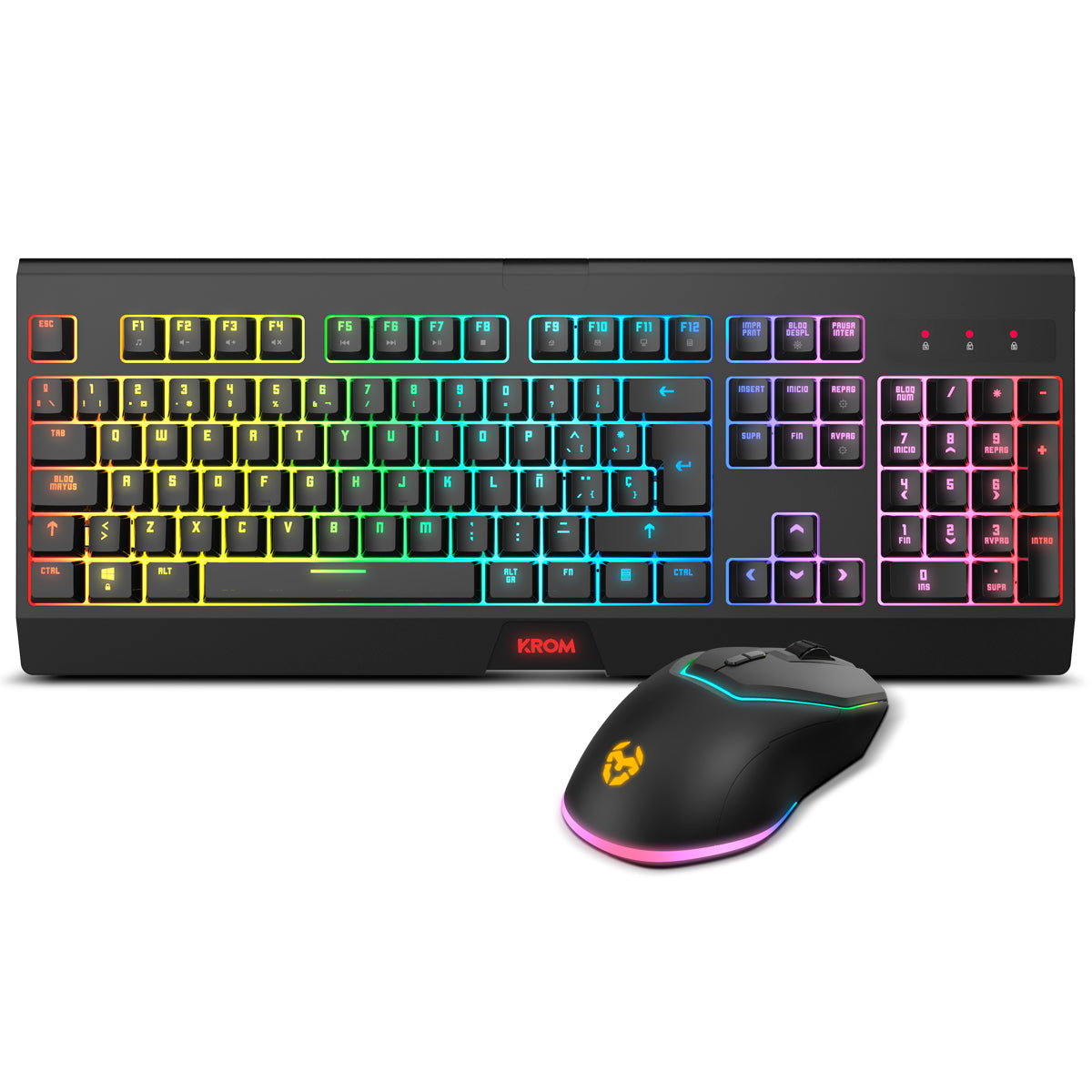 TECLADO + RATON KROM KABALA WIRELESS RGB SP
