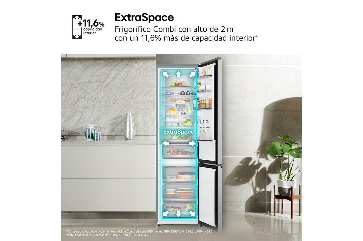 Frigorífico combi LG GBBS727BMB, imagen complementaria 10
