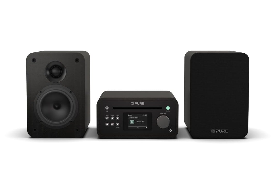 CADENA PURE CLASSIC STEREO MINI BLACK CD BT USB