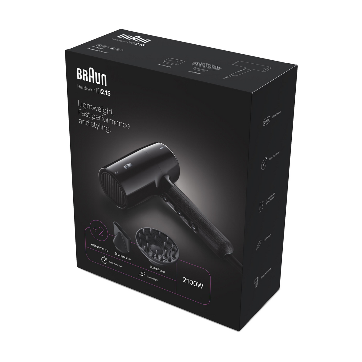 SECADOR BRAUN BRHD215E 2100W DC DIFUSOR