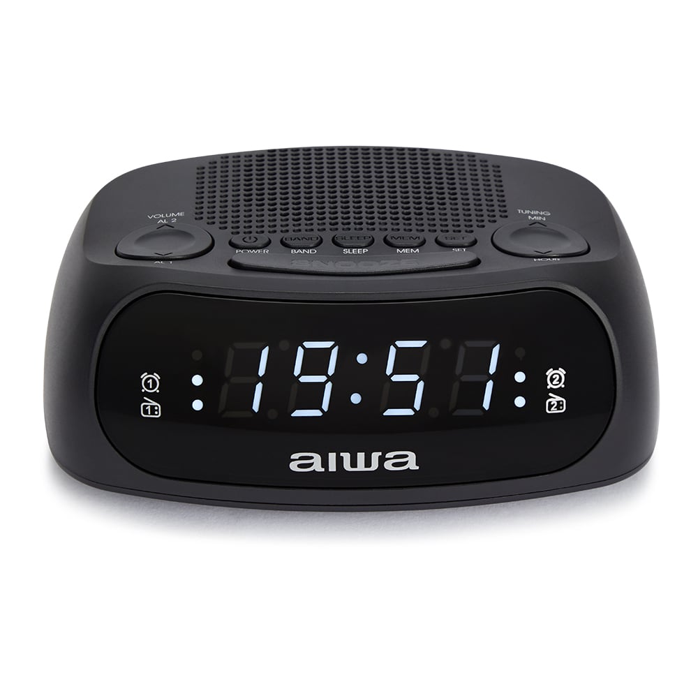 RADIO RELOJ AIWA CR09J AM/FM DOBLE ALARMA