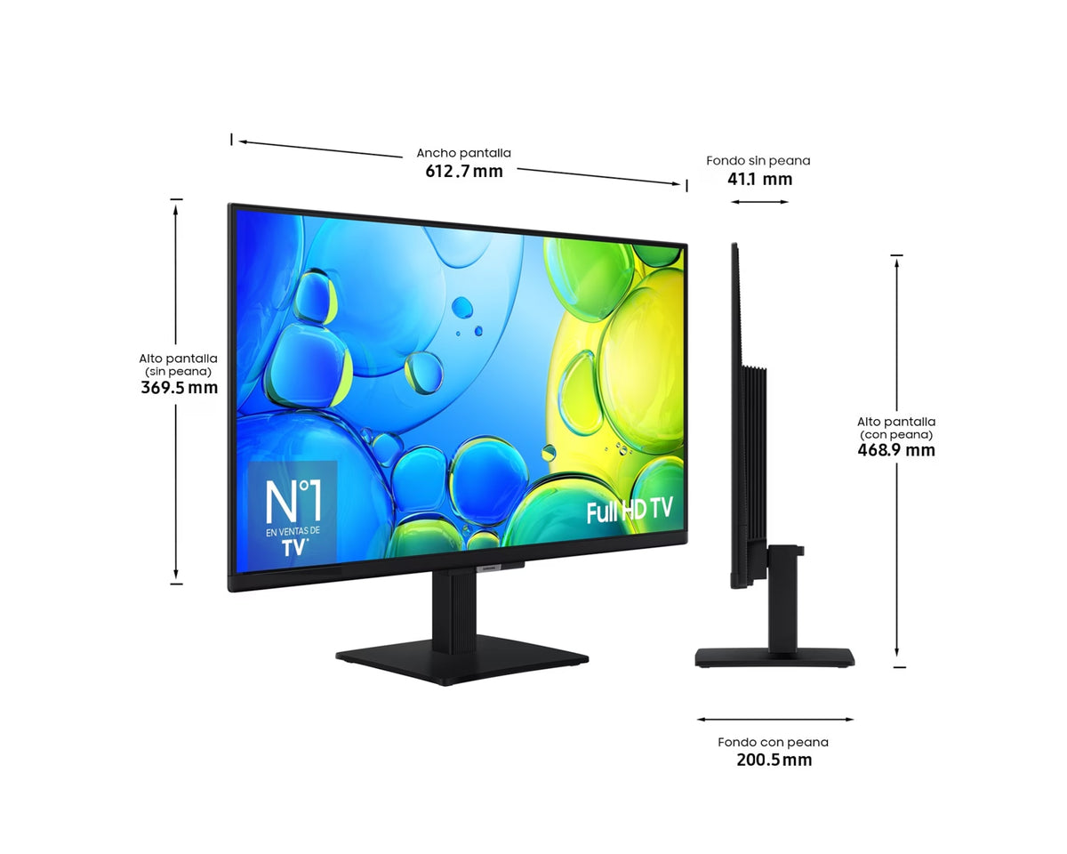 TV SAMSUNG 27" TU27F6005F FHD SMART TV BT