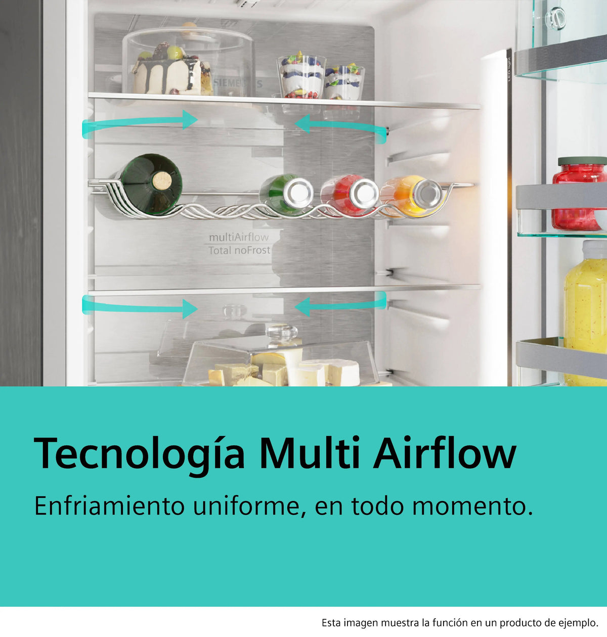 Frigorífico combi Siemens KG49NVWDG – detalle de conservación y equipamiento