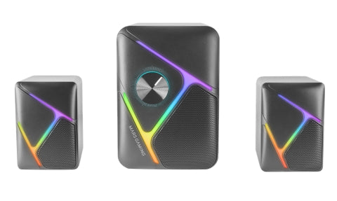 ALTAVOCES 2.1 MARS GAMING RGB 35W3D SURROUND NEGRO