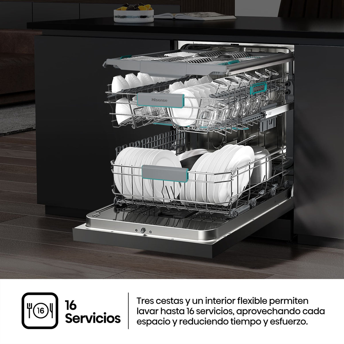LVJ. HISENSE HS663A90XUK 7P 3ªB 44DB DSP INOX