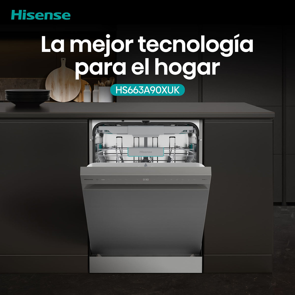 LVJ. HISENSE HS663A90XUK 7P 3ªB 44DB DSP INOX