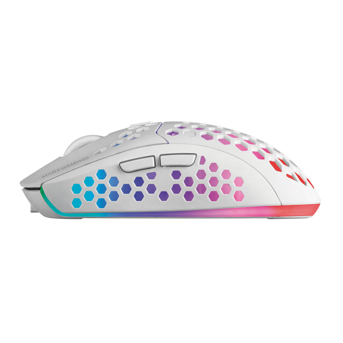 RATON MARS GAMING WIRELESS RGB MMW3 BLANCO
