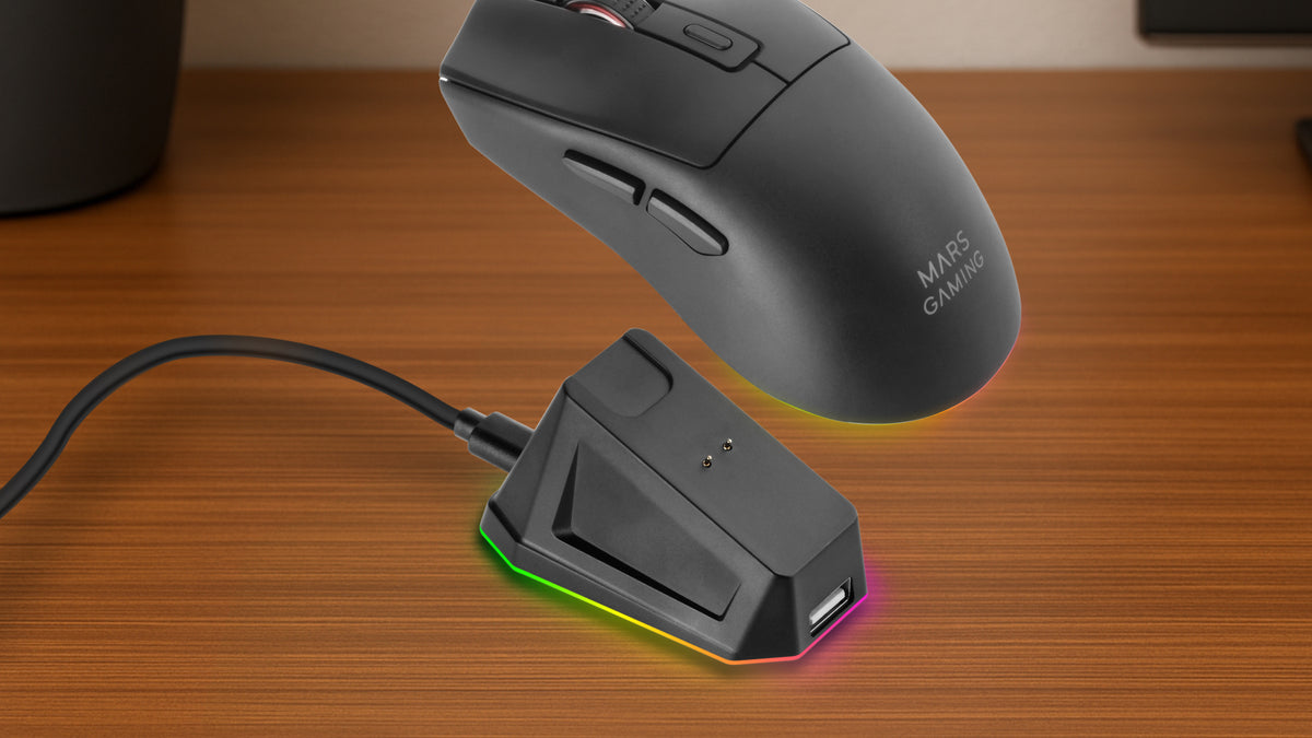 RATON MARS GAMING BLUETOOTH MMT3 RGB NEGRO