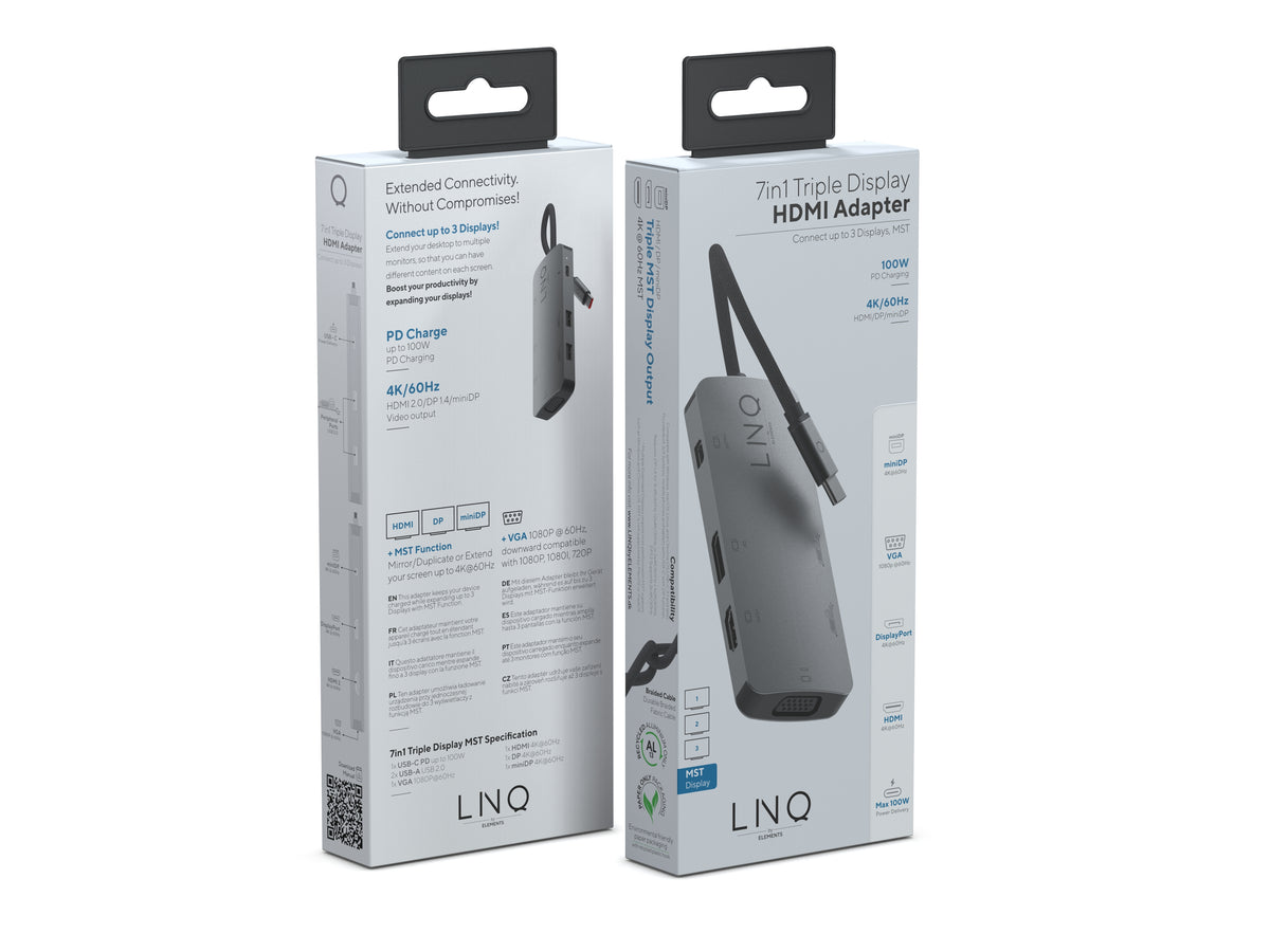 ADAPTADOR LINQ 7EN1 USB-C ADAPTADOR HDMI