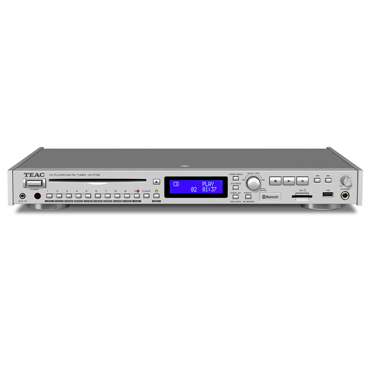 REPRODUCTOR TEAC CD-P750DAB-B RADIO FM SILVER