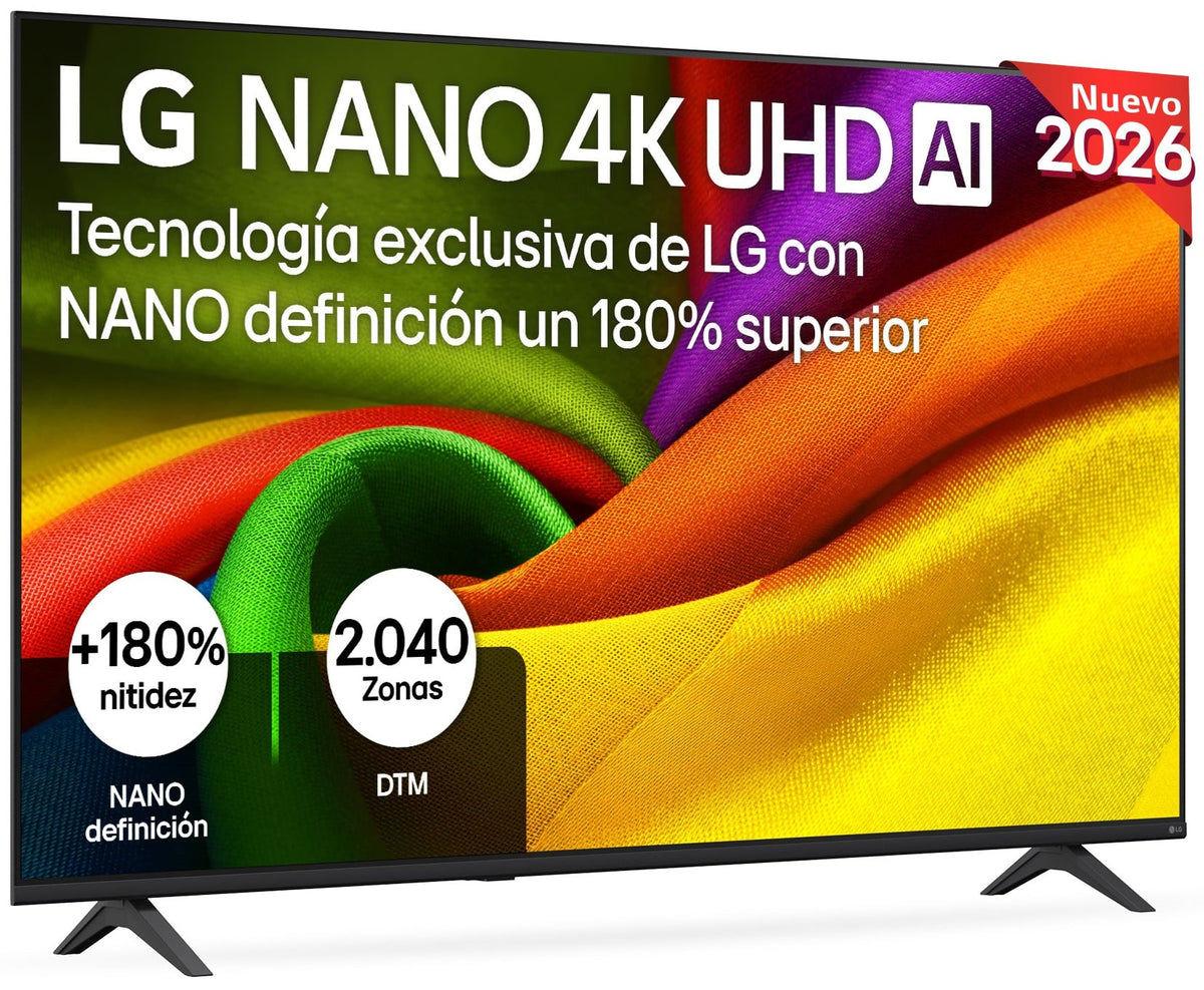 TV LG 65" 65NU8E0B3LA UHD NANO A7 WEBOS26 HDR10PRO