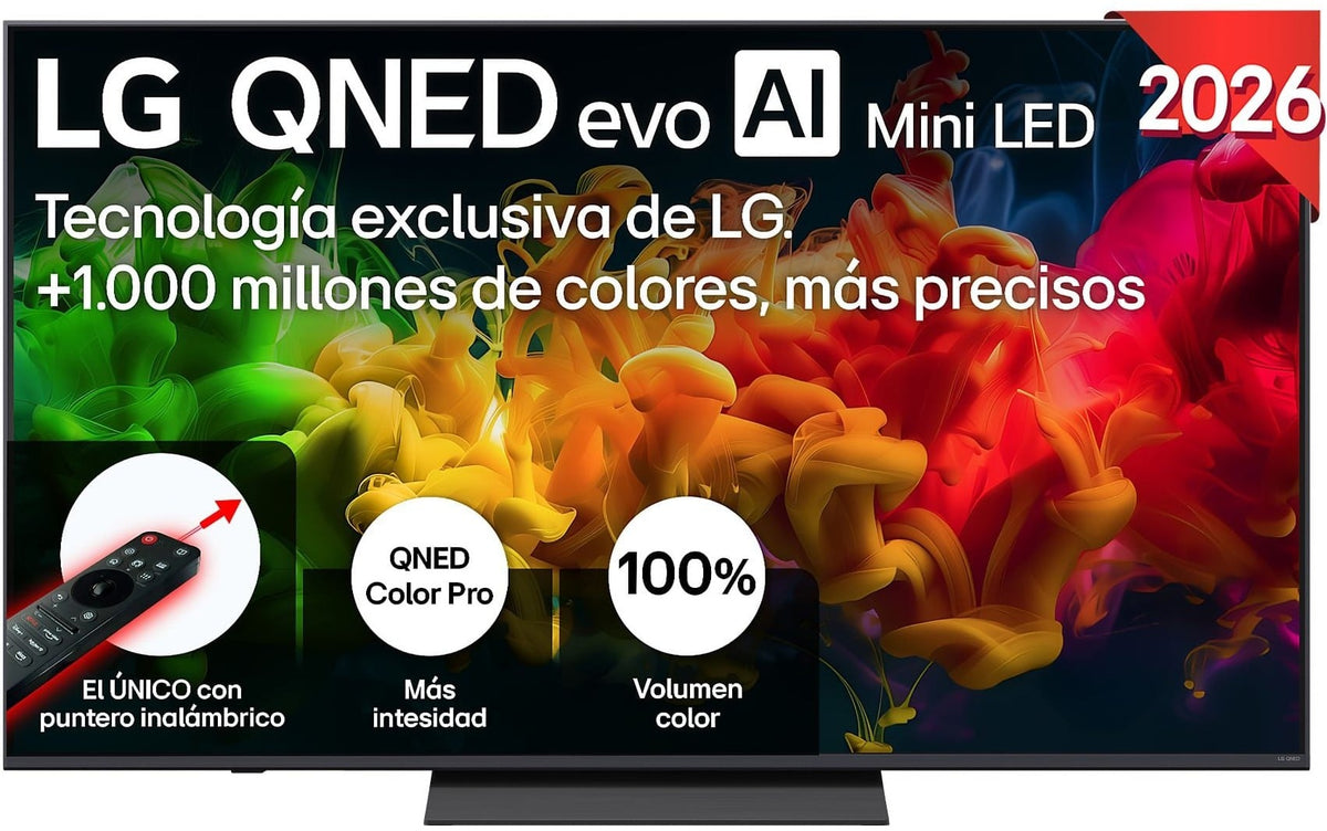 TV LG 65" 65QNED81B6A UHD QNED EVO MINILED A7 W26