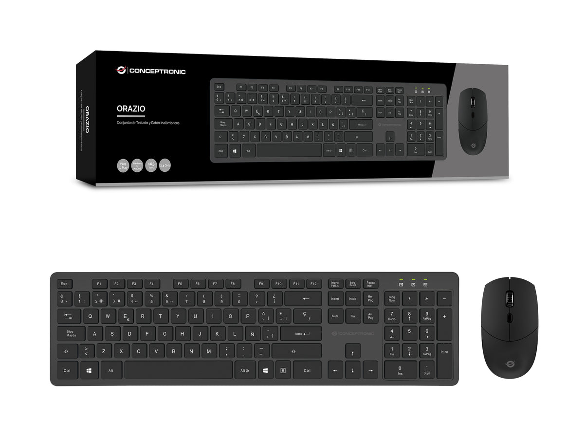 TECLADO + RATON CONCEPTRONIC TECLADO WIRELESS