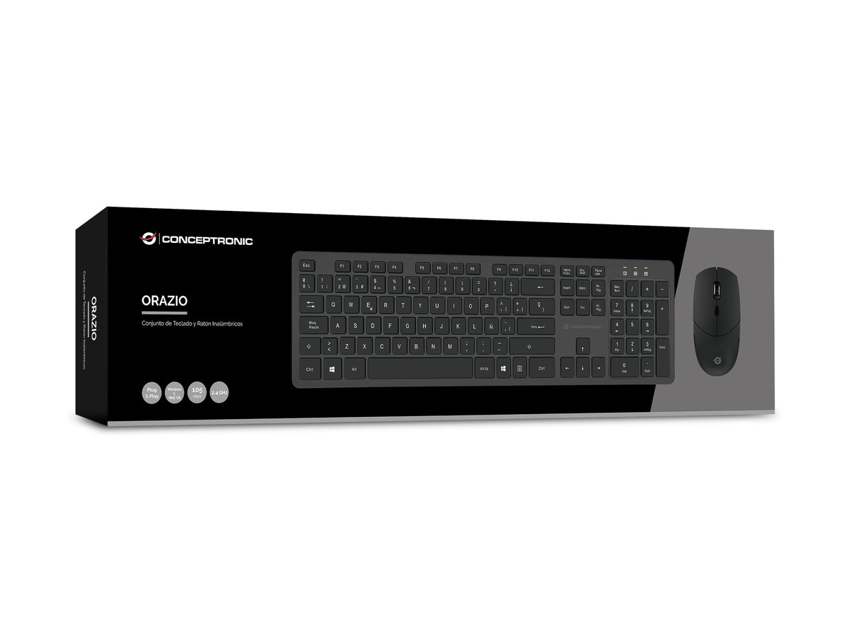 TECLADO + RATON CONCEPTRONIC TECLADO WIRELESS