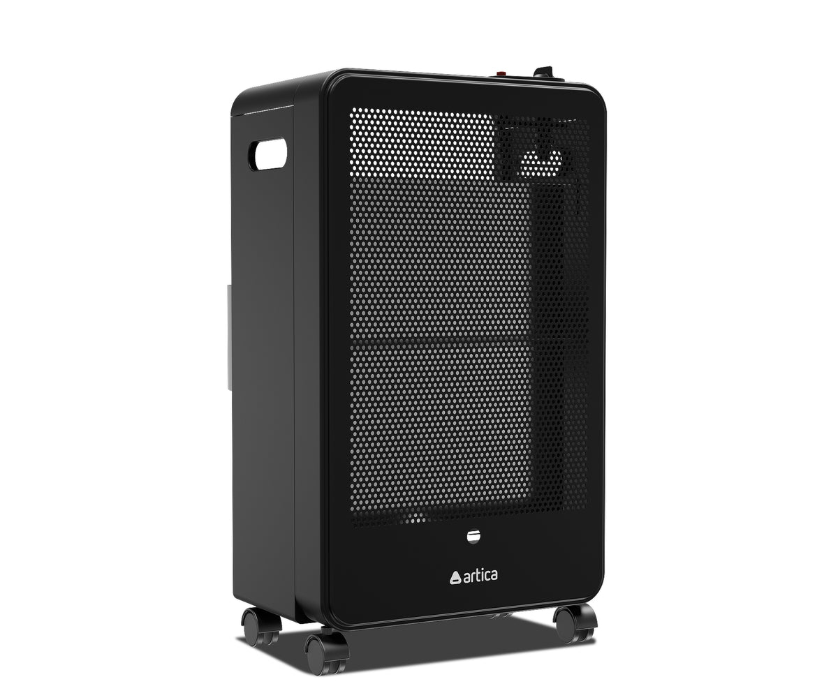 ESTUFA GAS ARTICA AEA3800N LLAMA AZUL 3800W NEGRO