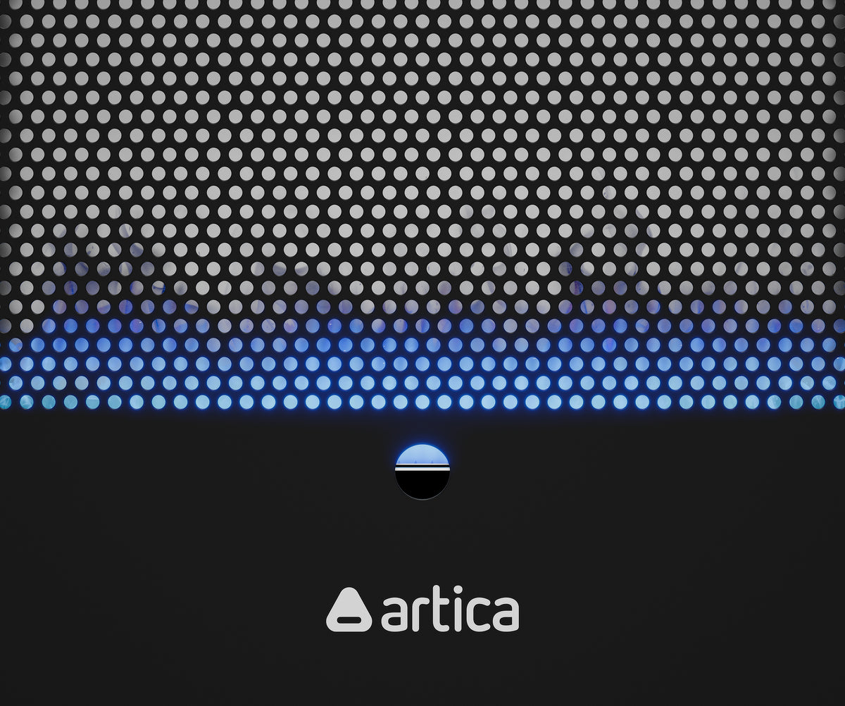 ESTUFA GAS ARTICA AEA3800N LLAMA AZUL 3800W NEGRO