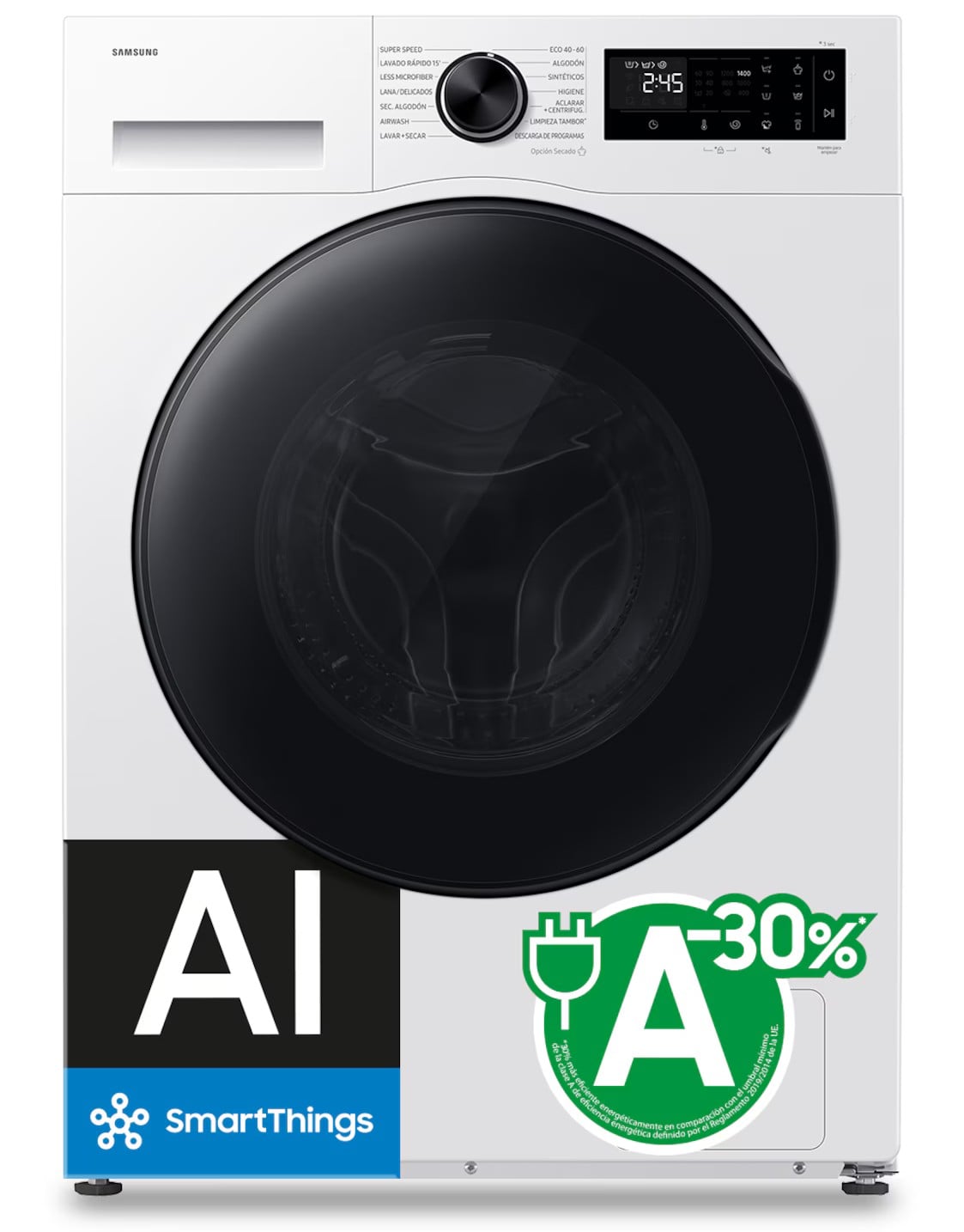 Lavasecadora Samsung AI WD90HG5U34BE/EC 9/6 kg Blanca – imagen principal