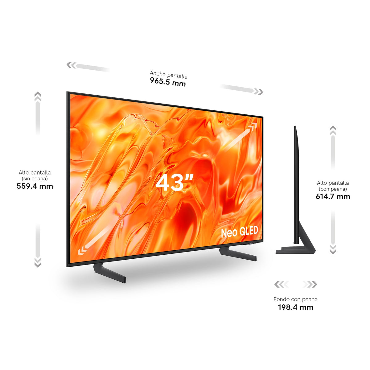 TV SAMSUNG 43" TQ43QN70H UHD NEOQLED SMARTTV 120HZ