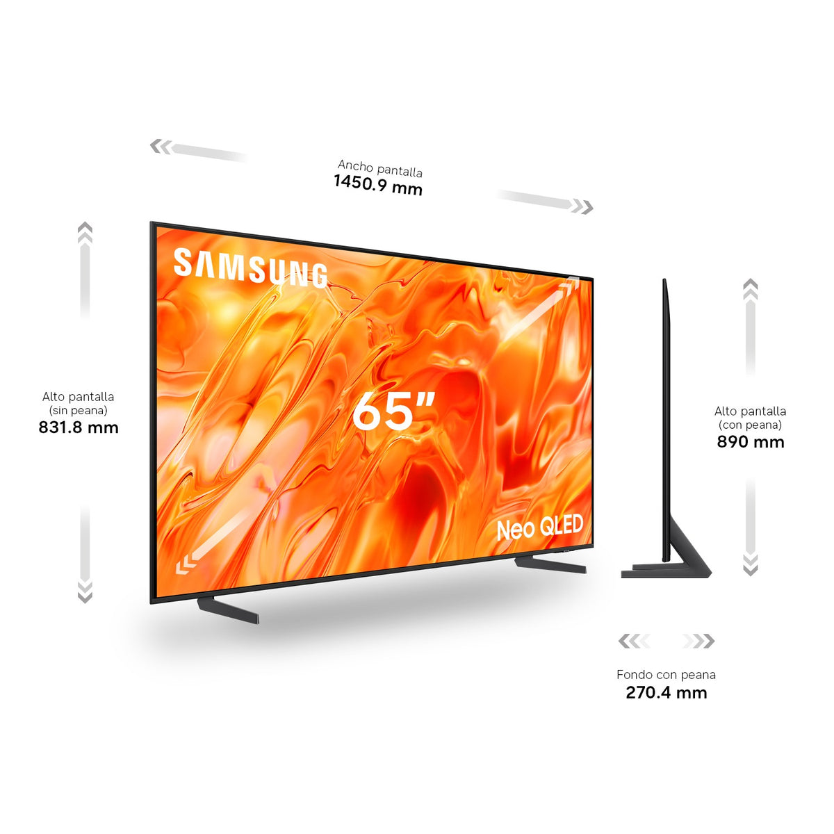 TV SAMSUNG 65" TQ65QN70H UHD NEOQLED SMARTTV 120HZ