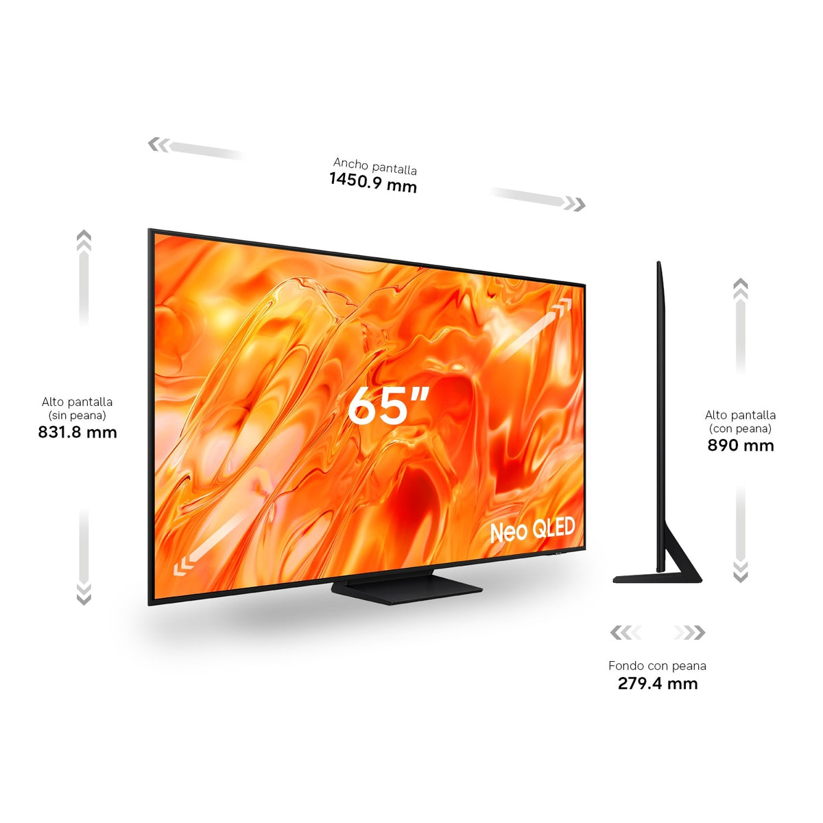 TV SAMSUNG 65" TQ65QN73H UHD NEOQLED SMARTTV 120HZ