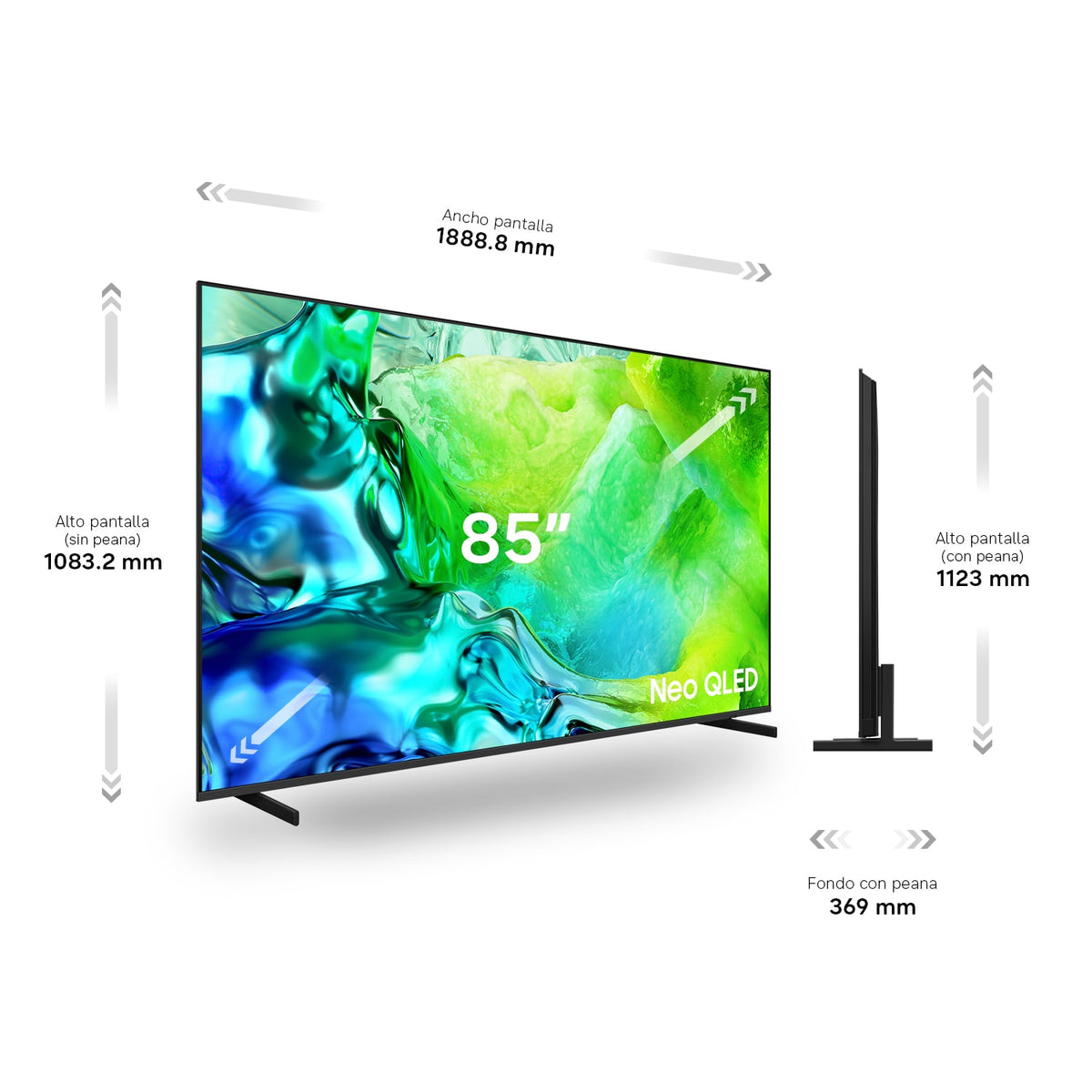 TV SAMSUNG 85" TQ85QN80H UHD NEOQLED SMARTTV 120HZ