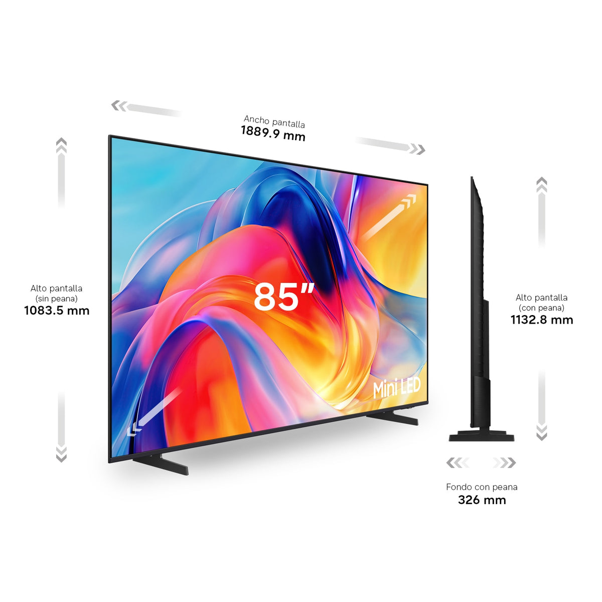 TV SAMSUNG 85" TU85M73H UHD MINILED SMARTTV 120HZ