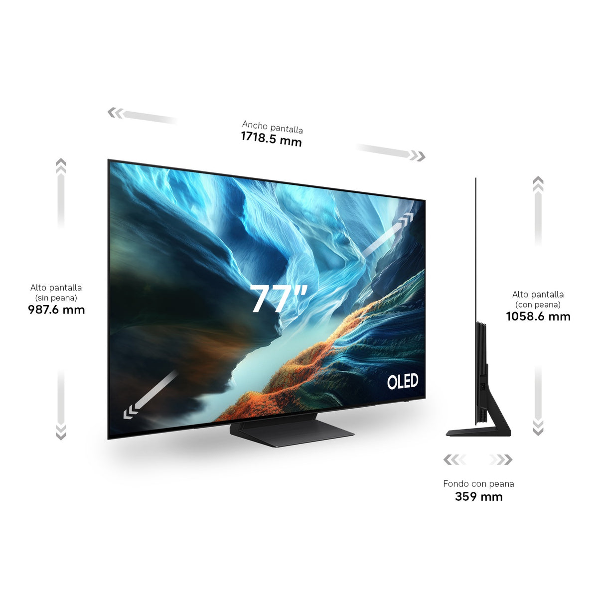 TV SAMSUNG 77" TQ77S93H UHD OLED SMART TV 165HZ