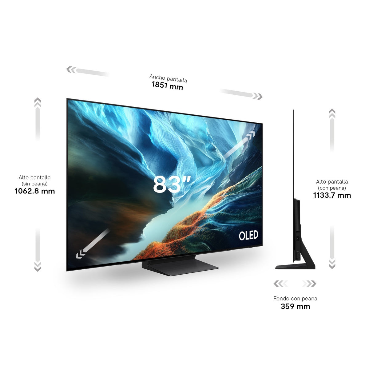TV SAMSUNG 83" TQ83S93H UHD OLED SMART TV 165HZ