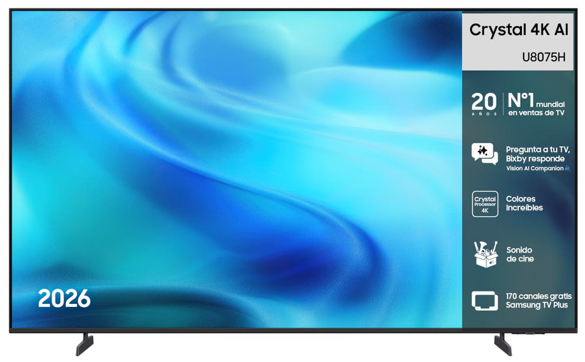 TV SAMSUNG 65" TU65U8075H CRYSTAL UHD SMART TV BT