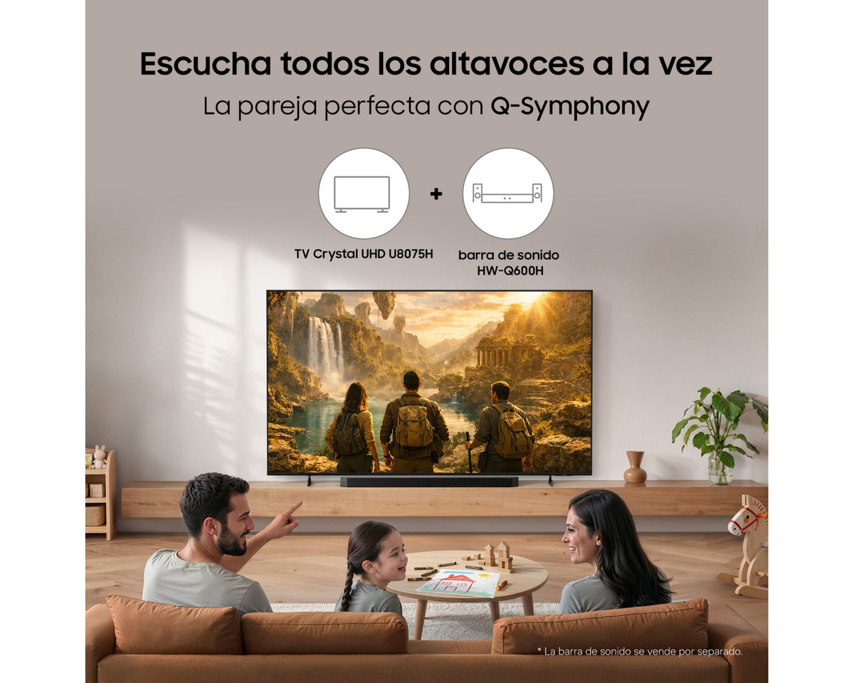 TV SAMSUNG 85" TU85U8075H CRYSTAL UHD SMART TV BT