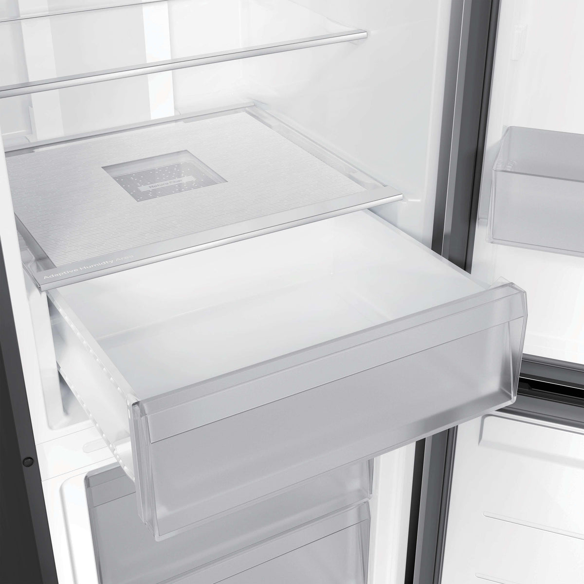 Frigorífico combi Hoover HONCQ2T6S18CX – detalle de conservación y equipamiento