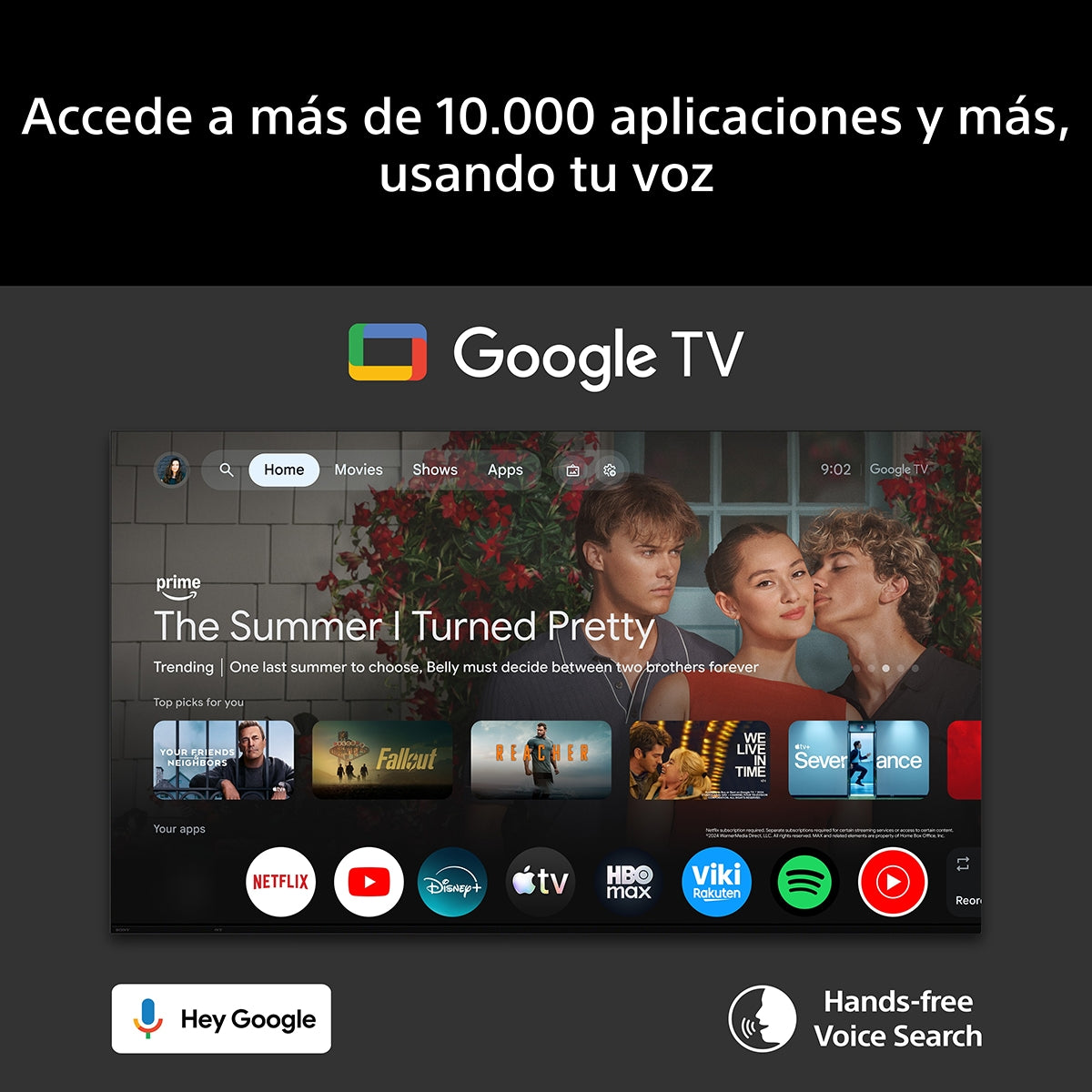 TV SONY 55" K55S25M2PB UHD X1 GOOGLETV HDR10