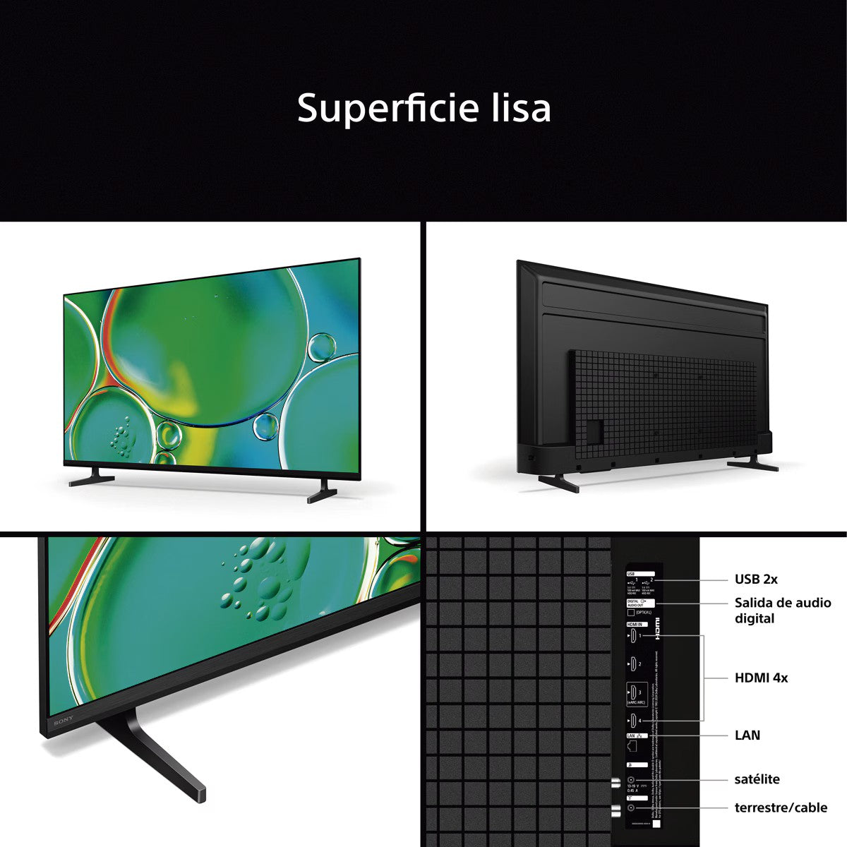 TV SONY 55" K55S25M2PB UHD X1 GOOGLETV HDR10