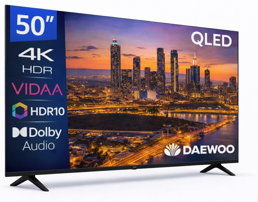 TV DAEWOO 50" 50VB56QV UHD QLED SMART TV HDR10