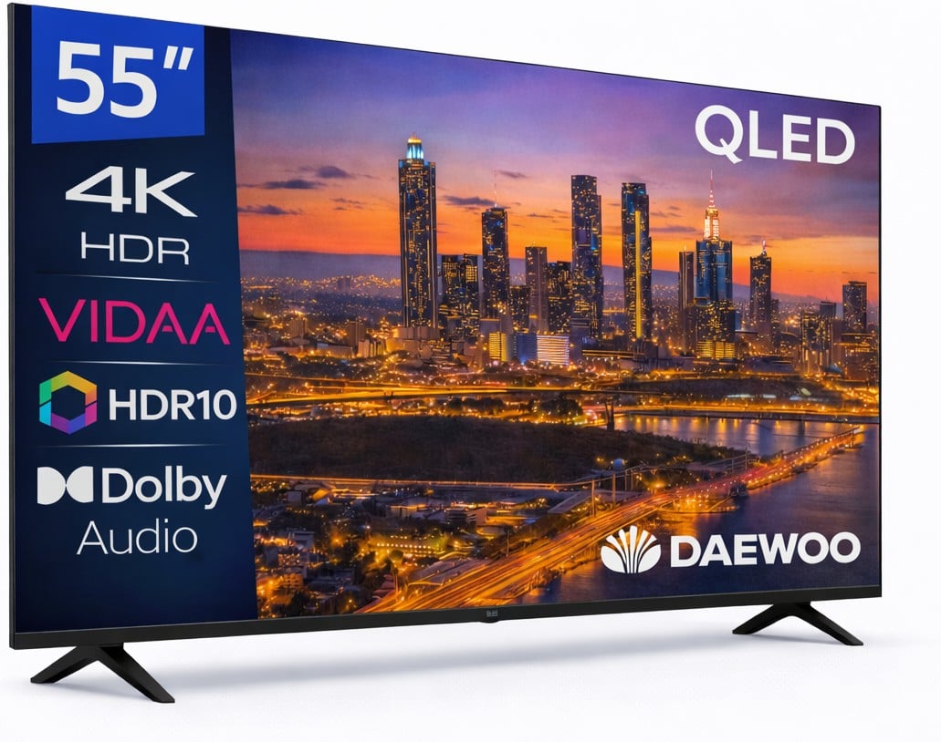 TV DAEWOO 55" 55VB56QV UHD QLED SMART TV HDR10